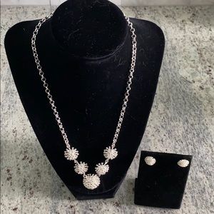 Sterling Silver Necklace and Earring Set
